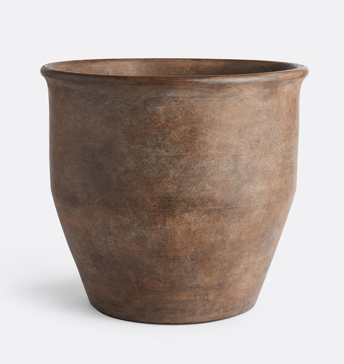 OPEN BOX: Antique Terracotta Planter, 18"D x 17"H - Portobello