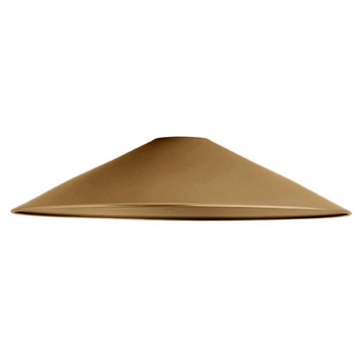 Uno 20" Cone Shade, Heritage Brass