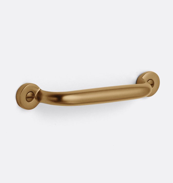 Massey Drawer Pull, 4" - Heritage Brass