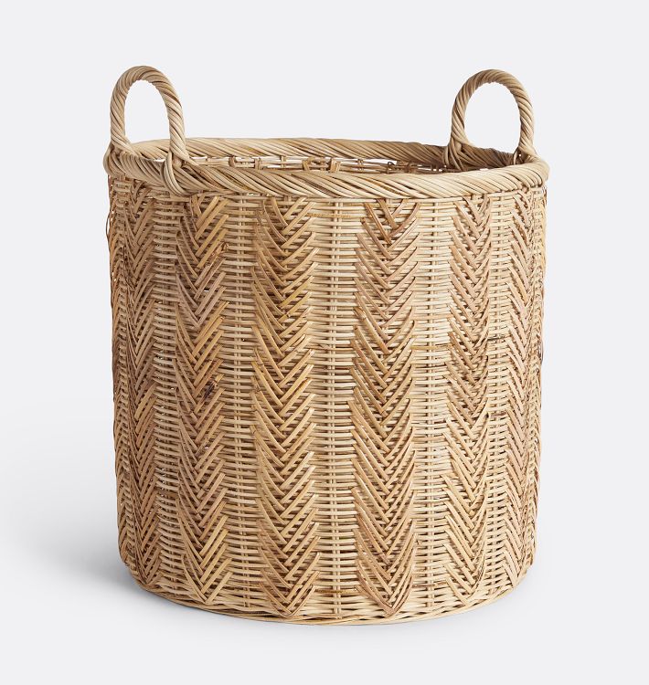 OPEN BOX: Tatum Rattan Basket, 20"W x 20"H - Natural