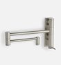 Contemporary Wall Mount Pot Filler, Stainless Steel