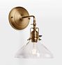 Fairview Traditional Sconce, Heritage Brass - Eastmoreland 2 1/4in fitter Cone CC - CLEAR
