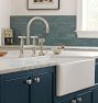 Frost Fireclay Single Kitchen Sink with Offset Drain