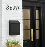 Arched D-Handle &amp; Oval Knob Exterior Door Hardware Tube Latch Set