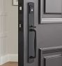 Arched D-Handle &amp; Oval Knob Exterior Door Hardware Tube Latch Set