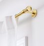 Altona Adjustable Brass Drapery Rod Set