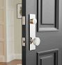 Trask Brass Knob Exterior Door Hardware Tube Latch Set
