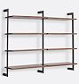 Holgate Double Modular Shelf Set with 48&quot; Rails