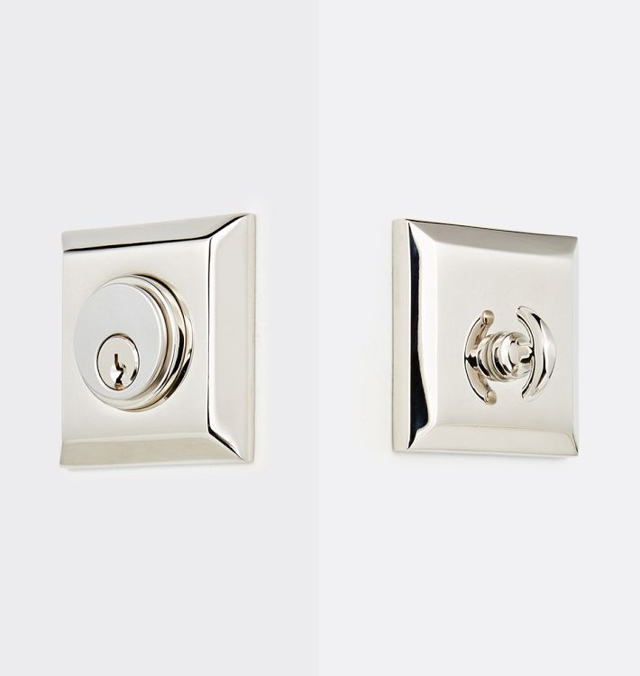 Coleman Single Cylinder Deadbolt, Polished Nickel