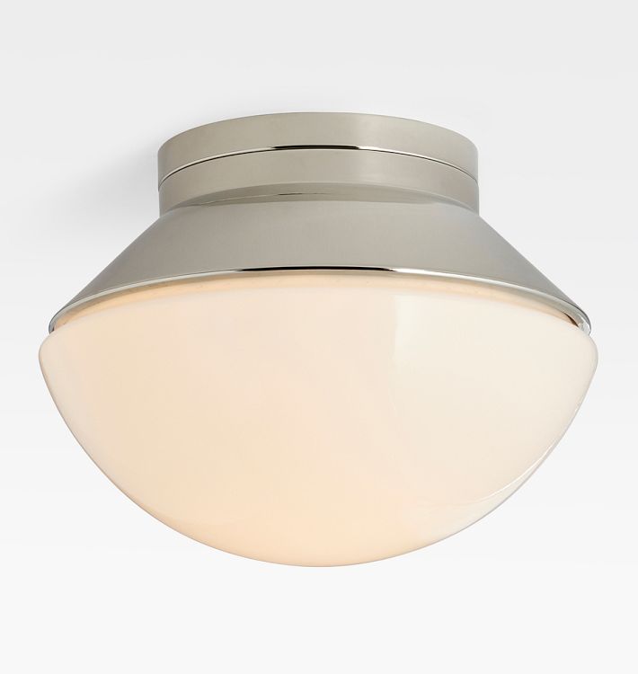 Blair Flush Mount, Polished Nickel