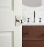 Irving Rectangular Interior Door Hardware Tube Latch Set With  Knob