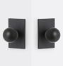 Irving Rectangular Interior Door Hardware Tube Latch Set With  Knob