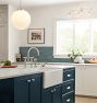 Frost Fireclay Single Kitchen Sink with Offset Drain