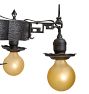 Vintage Romance Revival 5-Light Iron Strap Chandelier