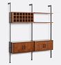 Holgate 72" Modular Wine Storage - 2 cabinets - 2 shelves - Oil-Rubbed Bronze