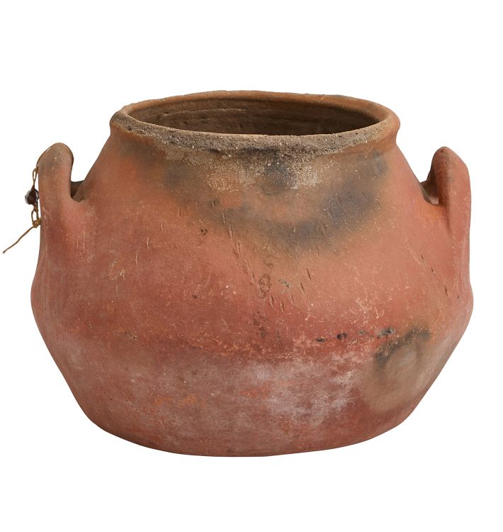 Vintage Turkish Terra Cotta Medium Storage Vessel