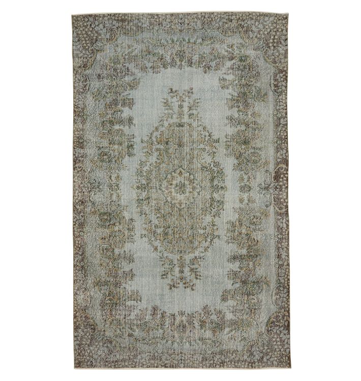 Vintage Hand Knotted Turkish Rug, approx. 6' x 10'