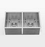 Nesta Double Stainless Kitchen Sink - 30" - 50/50 Double Bowl