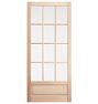 12 Lite Grille Fir Screen Door