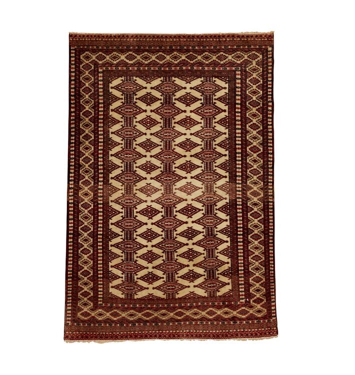 Vintage Turkish Beluc Hand-Knotted Rug