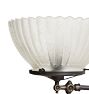 Antique Victorian Converted Gas Pendant with Scalloped Shade