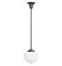 Vintage Art Deco Pendant with Faceted Shade
