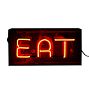 Vintage Restored Neon "EAT" Sign