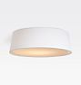 Erma LED Flush Mount, White - 24" Size