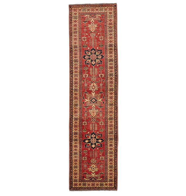 Vintage Turkish Hand-Knotted Runner Rug