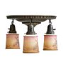 Vintage Flush Mount 3 Light Classical Revival