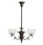 Vintage Chandelier Classical Revival 2-Arm Converted Gas Ca 1900