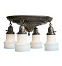 Vintage Flush Mount 4 Light Classical Revival Loop To Loop