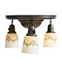 Vintage Flush Mount Classical 3 Light