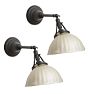 Vintage Sconce Mirror Shade Angled
