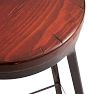 Steel Industrial Stool with Wood Seat