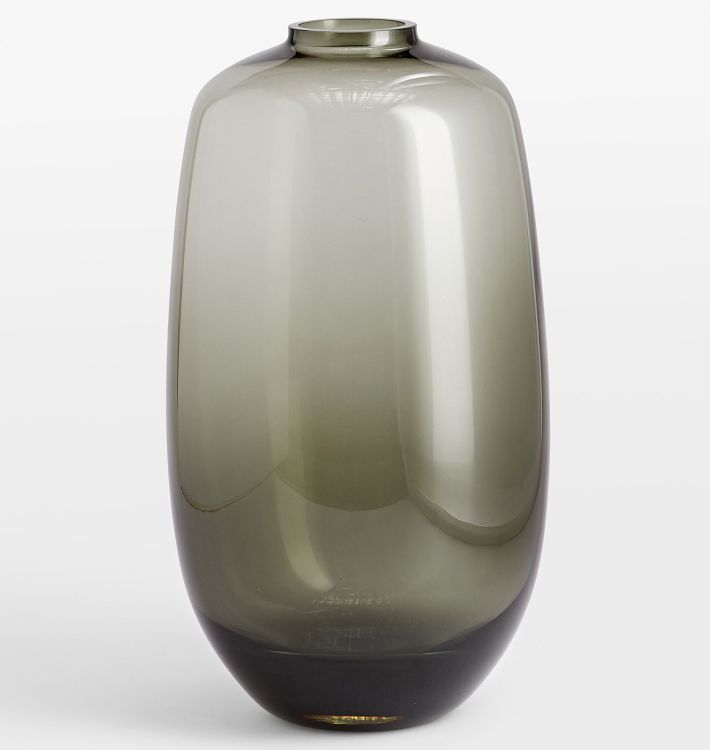 Audrey Tall Oval Glass Vase