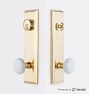 Putman Exterior Porcelain White Door Set with Level Bolt, Smart home technology, UN UN Left 2.375