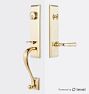 Putman Exterior Traditional Lever Tube Latch Door Set with Level Bolt, Smart home technology, UN UN Left 2.375