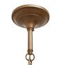Antique 5-Light Cast Brass Classical Revival Candle Chandelier