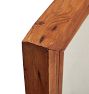 Vintage Wood-Framed Wall Mirror