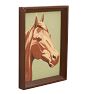 Vintage Paint-by-Numbers Equestrian Portrait