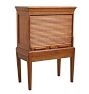 Vintage Traditional Wood File Cabinet on Stand