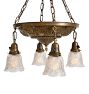 Vintage Classical Revival 5-Light 2-1/4&quot; Fitter Pan Chandelier