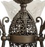 Vintage Victorian 3-Arm Converted Gas to Electric Intricately Cast Chandelier