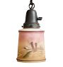 Vintage Classical Revival 3-Light Flush Mount with Painted Shades