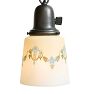 Vintage Classical Revival 3-Light Flush Mount with Intricately Painted Cup Shades