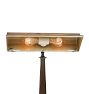 Vintage Industrial Emeralite Brass Banker Style Table Lamp
