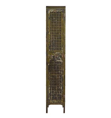 Vintage Industrial Single-Door Steel Locker