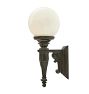 Vintage Traditional Pair of Large Cast Iron Torch Sconces