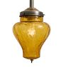 Rose City Pendant with Vintage Yellow Glass Shade